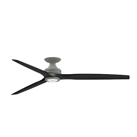 Fanimation Spitfire 72" 3 Blade Indoor Smart LED Ceiling Fan with Remote Control Antique Graphite / Black