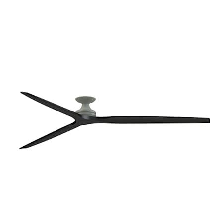 Fanimation Spitfire 96" 3 Blade Indoor Smart Ceiling Fan with Remote Control Antique Graphite / Black