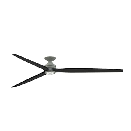 Fanimation Spitfire 96" 3 Blade Smart LED Indoor / Outdoor Hugger Ceiling Fan with Remote Control Included Antique Graphite / Black
