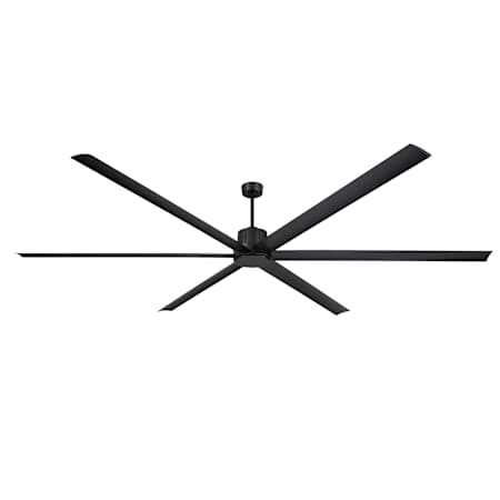 Fanimation Pendry Max 120" 6 Blade Indoor / Outdoor Smart Ceiling Fan with Remote Control Black / Black