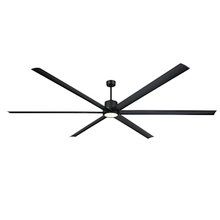 Fanimation Pendry Max 120" 6 Blade Smart LED Outdoor Ceiling Fan with Remote Control Included Black / Black