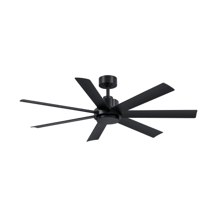 Fanimation Pendry 56" 7 Blade Indoor / Outdoor Smart Ceiling Fan Black / Black