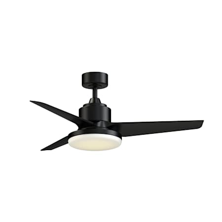 Fanimation TriAire Custom 44" 3 Blade Indoor / Outdoor Smart LED Ceiling Fan with Remote Control Black / Black
