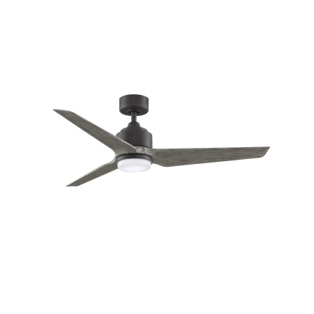 Fanimation TriAire Custom 52" 3 Blade Indoor / Outdoor LED Ceiling Fan with Remote Control Matte Greige / Weathered Wood