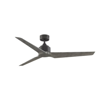 Fanimation TriAire Custom 60" 3 Blade Smart Indoor / Outdoor Ceiling Fan with Remote Control Included Matte Greige / Weathered Wood