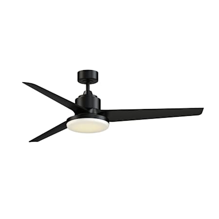 Fanimation TriAire Custom 64" 3 Blade Indoor / Outdoor Smart LED Ceiling Fan with Remote Control Black / Black