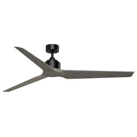 Fanimation TriAire Custom 64" 3 Blade Indoor / Outdoor Ceiling Fan with Remote Control Black / Weathered Wood