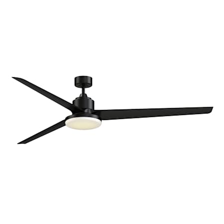 Fanimation TriAire Custom 84" 3 Blade Indoor / Outdoor Smart LED Ceiling Fan with Remote Control Black / Black