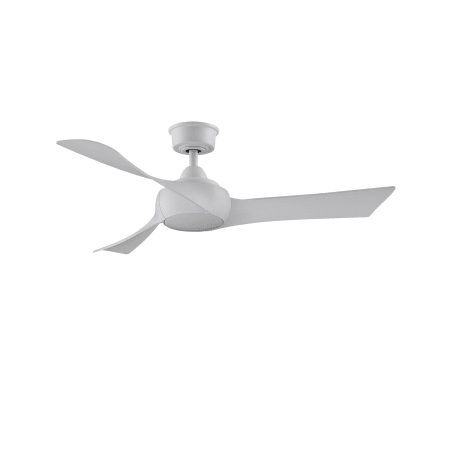 Fanimation Wrap Custom 48" 3 Blade Indoor / Outdoor Ceiling Fan with Remote Control Matte White / White Washed