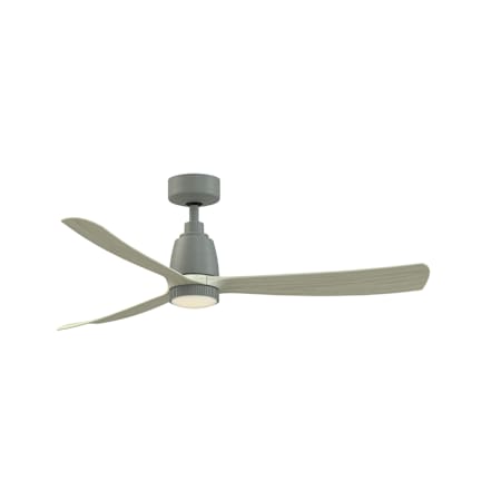 Fanimation Kute 52" 3 Blade Smart LED Indoor / Outdoor Ceiling Fan with Knurled Light with Remote Control Included Antique Graphite / Light Oak