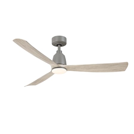 Fanimation Kute 52" 3 Blade Indoor Smart LED Hanging Ceiling Fan with Remote Control Antique Graphite / Light Oak