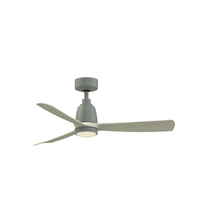 Fanimation Kute 44" 3 Blade Smart LED Indoor / Outdoor Ceiling Fan with Knurled Light with Remote Control Included Antique Graphite / Light Oak