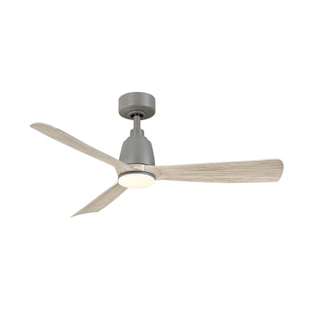 Fanimation Kute 44" 3 Blade Indoor Smart LED Hanging Ceiling Fan with Remote Control Antique Graphite / Light Oak