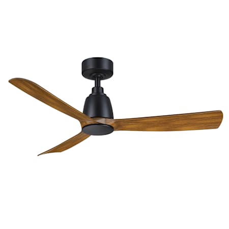 Fanimation Kute 44" 3 Blade Indoor / Outdoor Smart Ceiling Fan with Remote Control Black / Koa