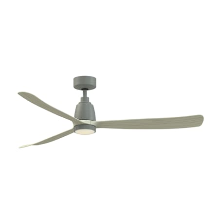 Fanimation Kute 60" 3 Blade Indoor Smart LED Ceiling Fan with Remote Control Antique Graphite / Light Oak