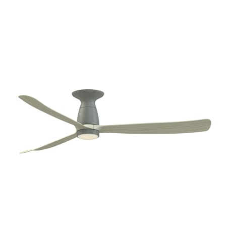 Fanimation Kute 60" 3 Blade Indoor Smart LED Ceiling Fan with Remote Control Antique Graphite / Light Oak