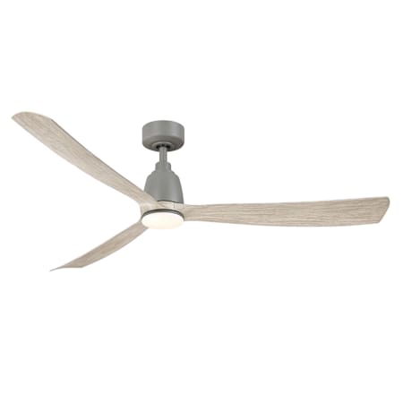 Fanimation Kute 60" 3 Blade Indoor Smart LED Ceiling Fan with Remote Control Antique Graphite / Light Oak