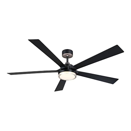 Fanimation TorchAire 64" 5 Blade Indoor / Outdoor Smart LED Ceiling Fan Black