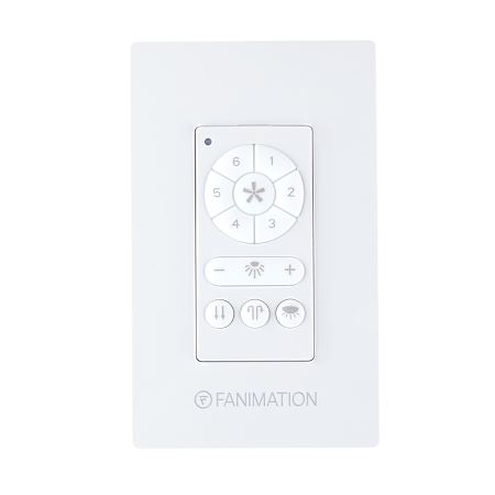 Fanimation 6 Speed Wall Control with Uplight and Downlight Dimmer White