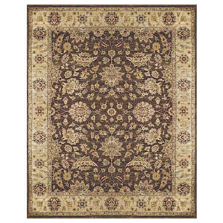 Feizy Drake 5-1/2' x 8-1/2' Traditional Indoor Rectangular Area Rug Brown / Gold / Tan