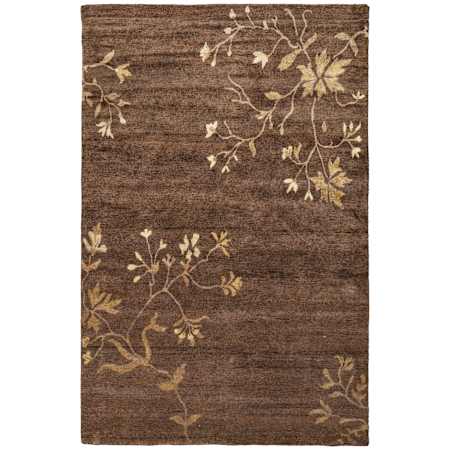 Feizy Cordonnet 9-1/2' x 13-1/2' Wool Botanical Indoor Rectangular Area Rug Green / Gold