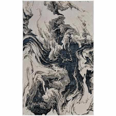 Feizy Micah 13' x 20' Polyester and Polypropylene Abstract Indoor Rectangular Area Rug Ivory / Black / Taupe
