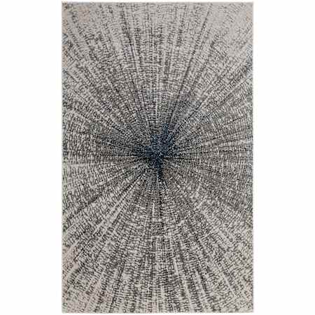 Feizy Micah 13' x 20' Polyester and Polypropylene Abstract Indoor Rectangular Area Rug Ivory / Gray / Blue