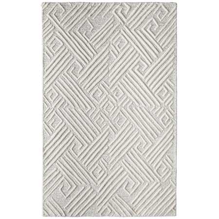 Feizy Enzo 9-1/2' x 13-1/2' Wool Geometric Indoor Rectangular Area Rug Tan / Ivory