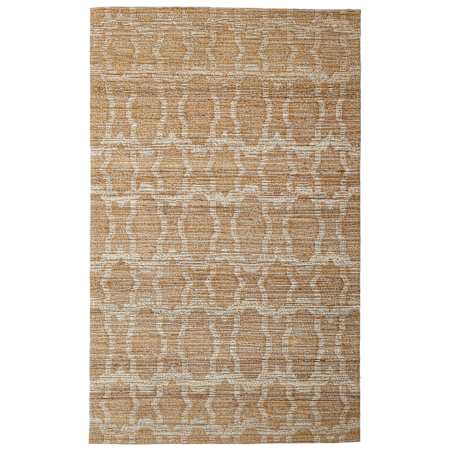 Feizy Lilliana 5' x 8' Geometric Indoor Rectangular Area Rug in Tan / Ivory / Gold Tan / Ivory / Gold