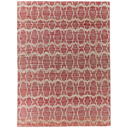 Feizy Lilliana 9-1/2' x 13-1/2' Geometric Indoor Rectangular Area Rug Red / Tan