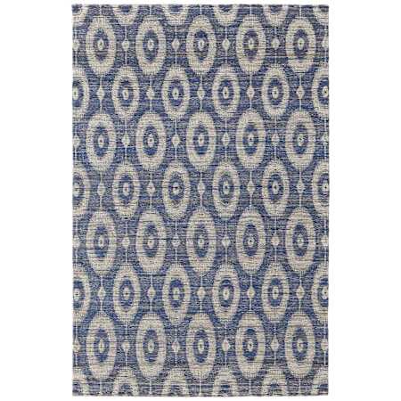 Feizy Lilliana 5' x 8' Geometric Indoor Rectangular Area Rug Blue / Gray / Tan