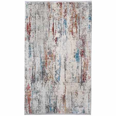Feizy Cadiz 12' x 18' Abstract Indoor Rectangular Area Rug in Gray / Red / Blue Gray / Red / Blue