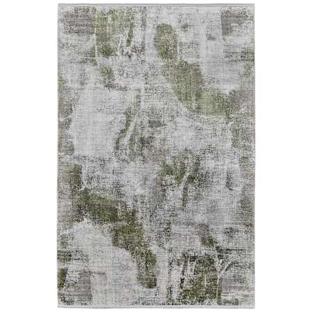 Feizy Cadiz 13' x 20' Abstract Indoor Rectangular Area Rug in Gray / Green / Silver Gray / Green / Silver