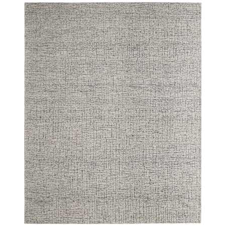 Feizy Belfort 8' x 10' Wool Solid Indoor Rectangular Area Rug Ivory / Gray / Taupe