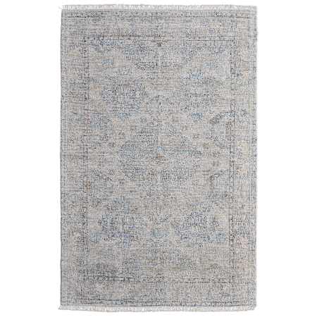 Feizy Caldwell 9' x 12' Viscose and Wool Vintage Indoor Rectangular Area Rug Blue / Gray / Taupe