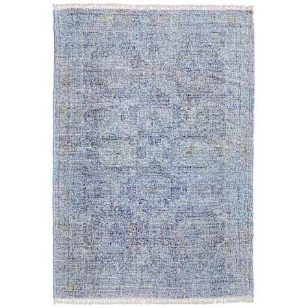 Feizy Caldwell 10' x 14' Viscose and Wool Vintage Indoor Rectangular Area Rug Blue / Ivory