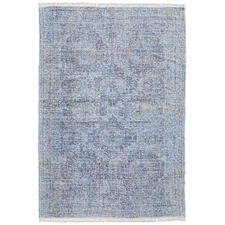 Feizy Caldwell 2' x 3' Vintage Indoor Rectangular Throw Rug in Blue / Ivory Blue / Ivory