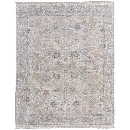 Feizy Caldwell 5' x 7-1/2' Vintage Indoor Rectangular Area Rug in Ivory / Tan / Blue Ivory / Tan / Blue