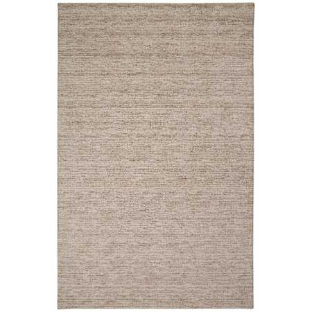 Feizy Delino 9' x 12' Solid Indoor Rectangular Area Rug Taupe