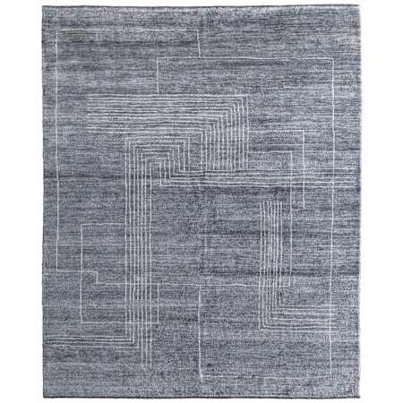 Feizy Agape 9-1/2' x 13-1/2' Wool Abstract Indoor Rectangular Area Rug Gray / Ivory