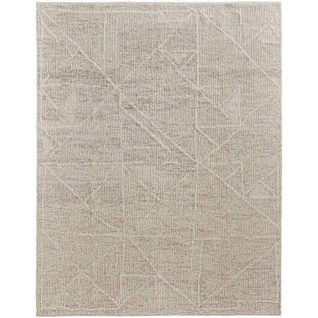 Feizy Alford 9-1/2' x 13-1/2' Wool Solid Indoor Rectangular Area Rug Ivory / Tan