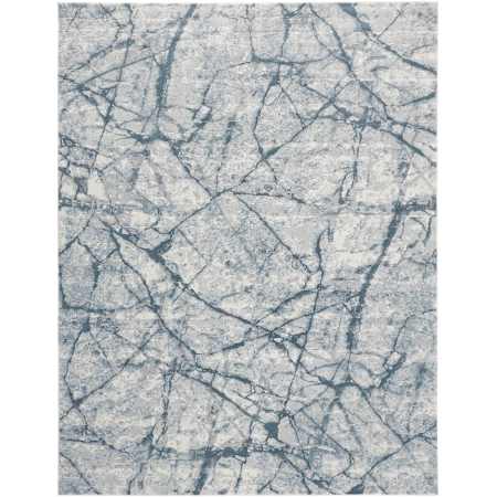 Feizy Atwell 3' x 5' Polypropylene Abstract Indoor Rectangular Throw Rug Blue / Gray / Ivory