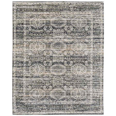 Feizy Augustine 12' x 15' Vintage Indoor Rectangular Area Rug Black / Ivory / Green