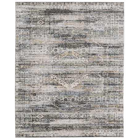 Feizy Augustine 9' x 12' Vintage Indoor Rectangular Area Rug in Green / Ivory / Black Green / Ivory / Black