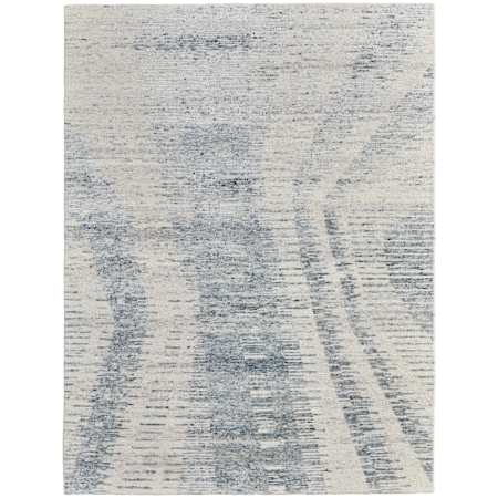 Feizy Brighton 9-1/2' x 13-1/2' Abstract Indoor Rectangular Area Rug in Ivory / Blue / Gray Ivory / Blue / Gray