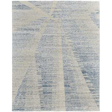 Feizy Brighton 11-1/2' x 15' Abstract Indoor Rectangular Area Rug Ivory / Blue / Silver