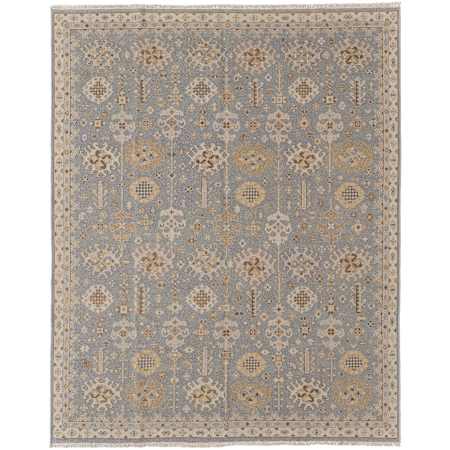 Feizy Corbitt 9-1/2' x 13-1/2' Traditional Indoor Rectangular Area Rug in Blue / Gray / Ivory Blue / Gray / Ivory