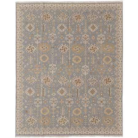 Feizy Corbitt 2' x 3' Traditional Indoor Rectangular Throw Rug Blue / Gray / Ivory
