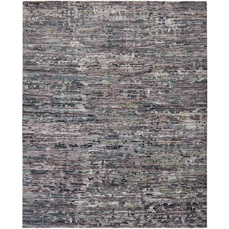 Feizy Conroe 3-1/2' x 5-1/2' Abstract Indoor Rectangular Throw Rug in Blue / Gray Blue / Gray