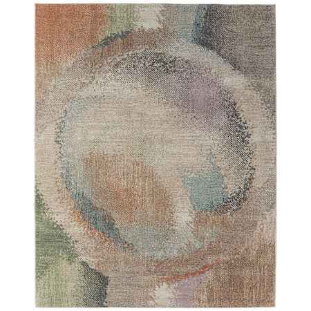 Feizy Eden 10' x 12-3/4' Abstract Indoor Rectangular Area Rug in Brown / Tan / Blue Brown / Tan / Blue